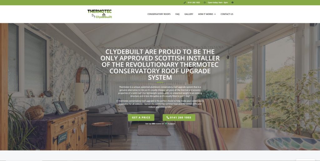 Roofing Company Web Design